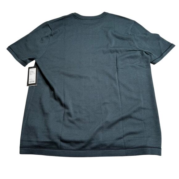 RHONE Navy Blue Compass Knit Tee Deep Sea Blue Men's Size Large NWT Career Basic - Picture 2 of 10